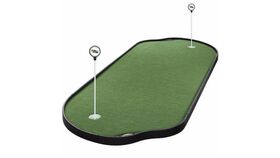 Image of a 4' x 10' Tour Links Indoor/Outdoor Mini Golf Putting Green 2 Pin Game