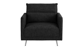 Image of a Accent Chair - Andres Mid Century Fabric - Black