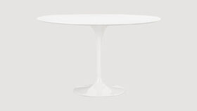 Image of a White Tulip Table, 39" Round