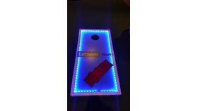 Image of a Corn Hole Game with LED Acrylic Frosted White face