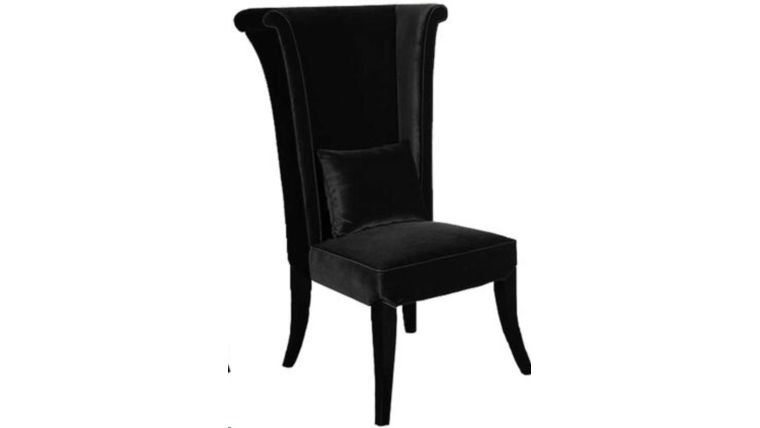 Black velvet best sale wingback chair