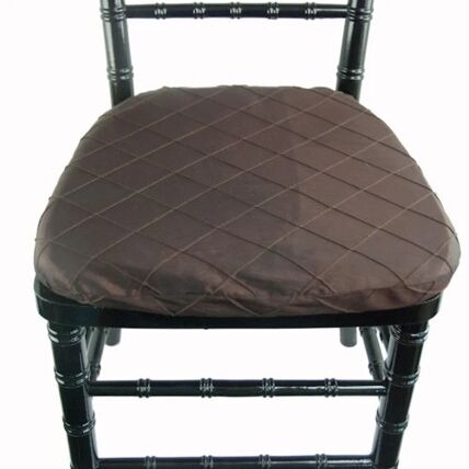 Pintuck Chocolate cushion cover rental