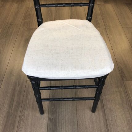 New Burlap Natural cushion cover rental