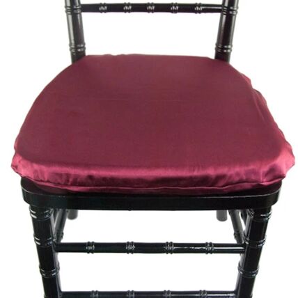 Satin Burgundy cushion cover rental