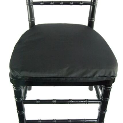 Crepe Back Satin Black cushion cover rental
