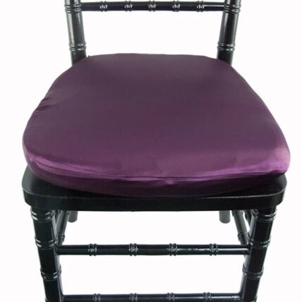 Crepe Back Satin Plum cushion cover rental