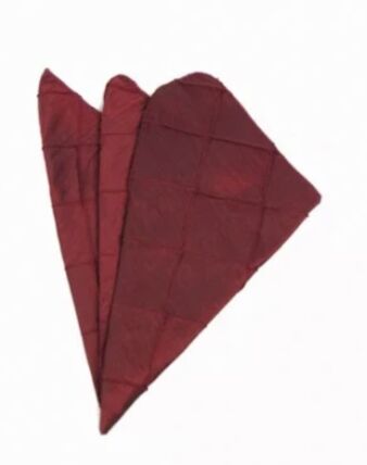 Pintuck Burgundy napkin rental