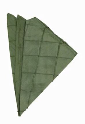 Pintuck Sage napkin rental