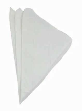 Pintuck White napkin rental
