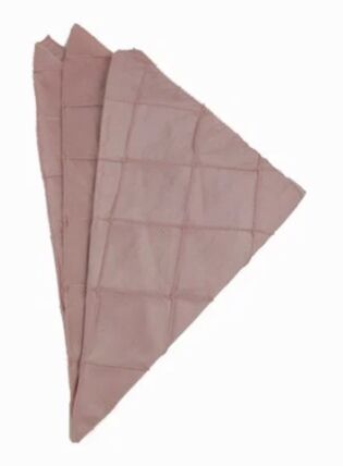 Pintuck Dusty Rose napkin rental
