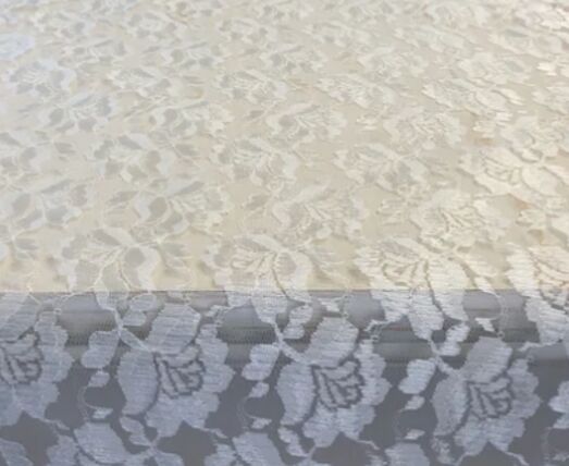 Stephanie Lace Ivory tablecloth linen rental
