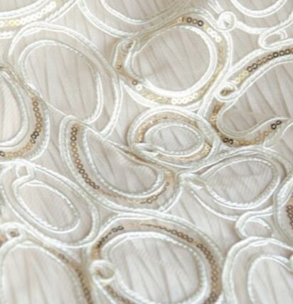 Camille Ivory tablecloth linen rental