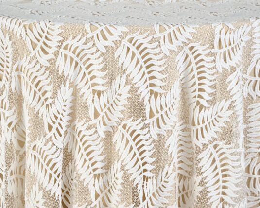 SoBe White tablecloth linen rental