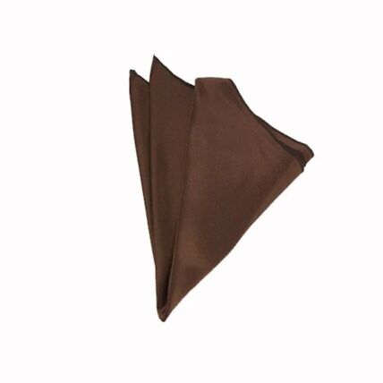 Crepe Back Satin Chocolate napkin rental