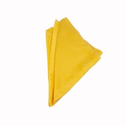 Crepe Back Satin Yellow napkin rental