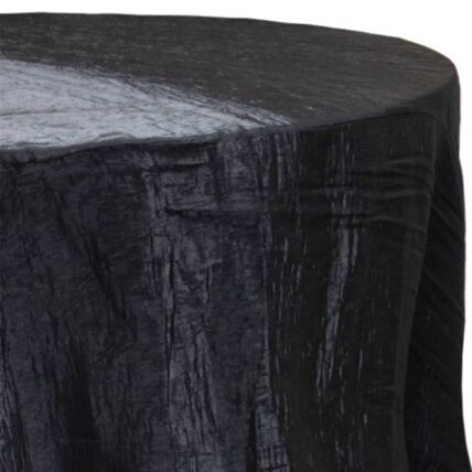 Galaxy Black tablecloth linen rental