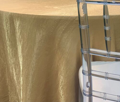 Galaxy Gold tablecloth linen rental