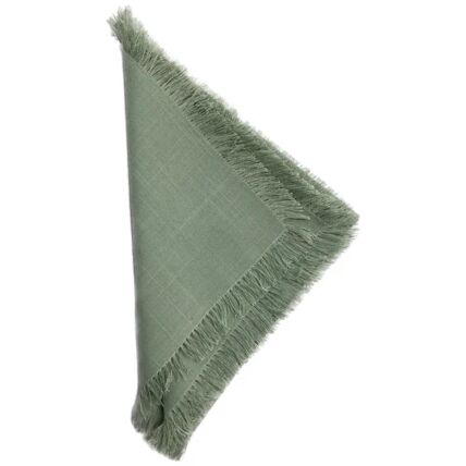 Alegria Fringe Sage napkin rental
