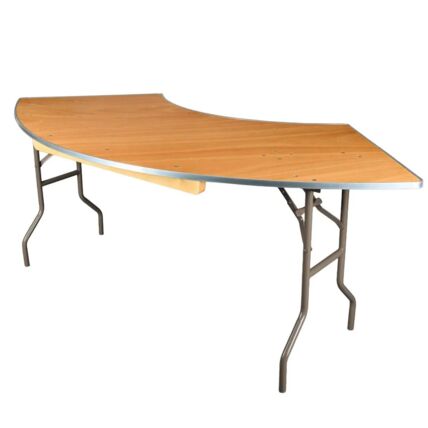 Serpentine 7 feet table rental