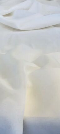 Voile Ivory 16 ft null table runner rental