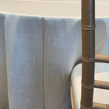 Dupioni Ivory tablecloth linen rental