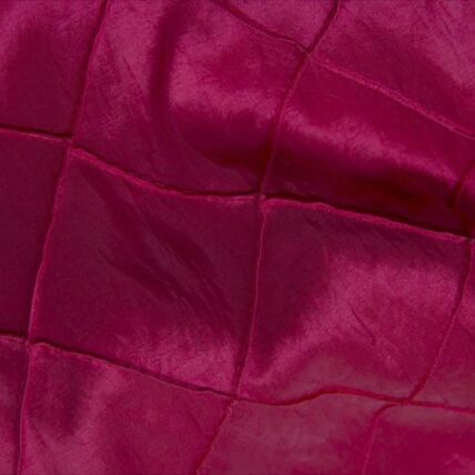 Pintuck Fuchsia tablecloth linen rental