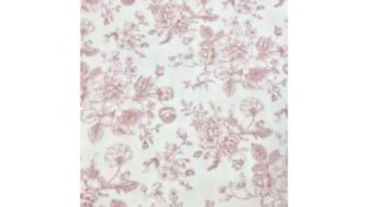 Toile Dusty Rose tablecloth linen rental