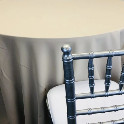 Polyester Latte tablecloth linen rental