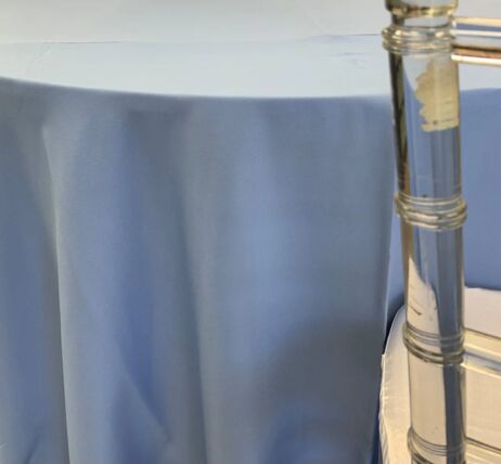 Polyester Periwinkle tablecloth linen rental