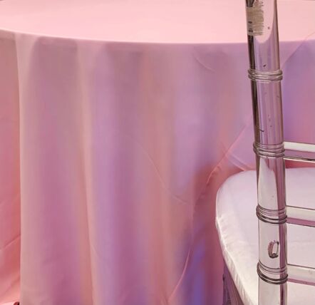 Polyester Pink tablecloth linen rental
