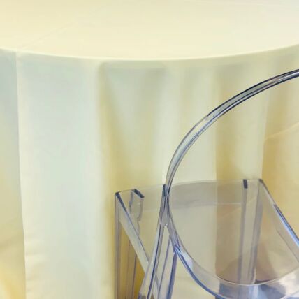 Polyester Light Yellow tablecloth linen rental
