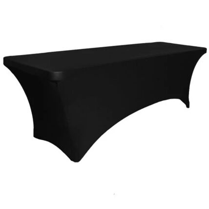 Spandex Black tablecloth linen rental