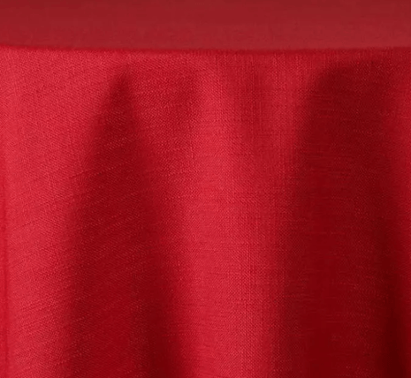 Expo Red tablecloth linen rental
