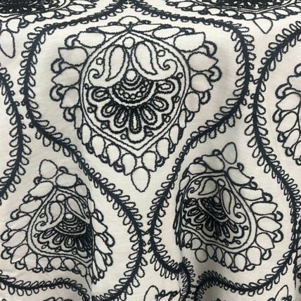Lily Black tablecloth linen rental
