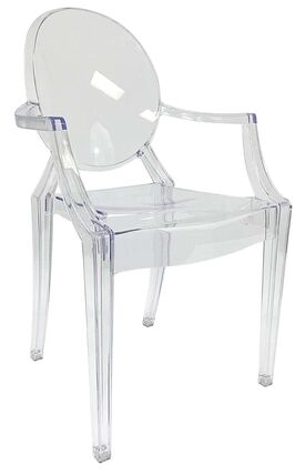 Ghost Chairs with arms chair rental