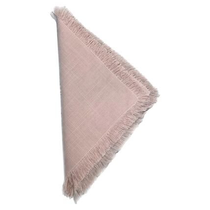 Alegria Fringe Blush napkin rental