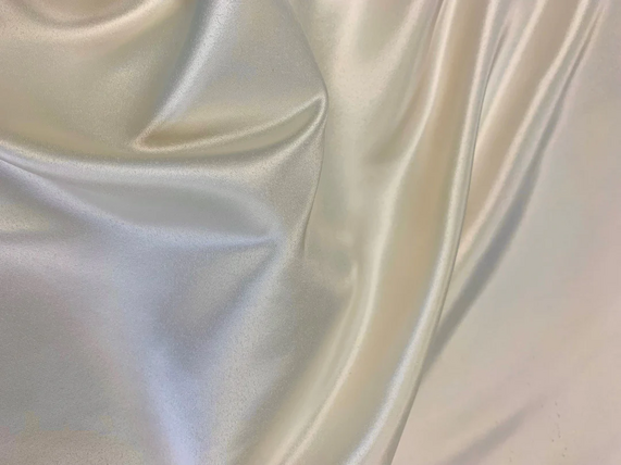 Lamour Satin Ivory tablecloth linen rental