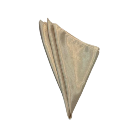 Crepe Back Satin Gold Tan napkin rental