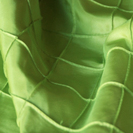 Pintuck Lime table runner rental