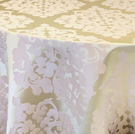Monarch Ivory Blush null tablecloth linen rental