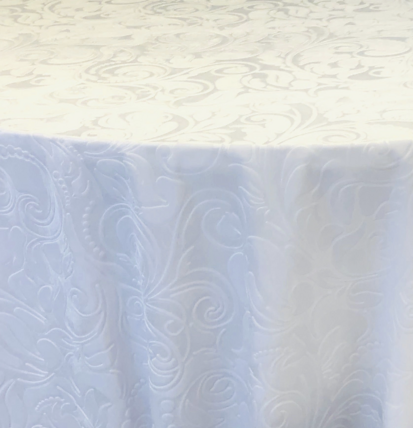 Sofia Velvet White tablecloth linen rental