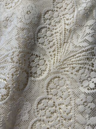 Lace Ava Ivory tablecloth linen rental