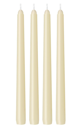 Ivory 10 Inch Dripless, Smokeless & Unscented candles-set candle holder rental