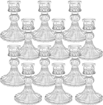 Glass Candlestick Holders-set of candle holder rental