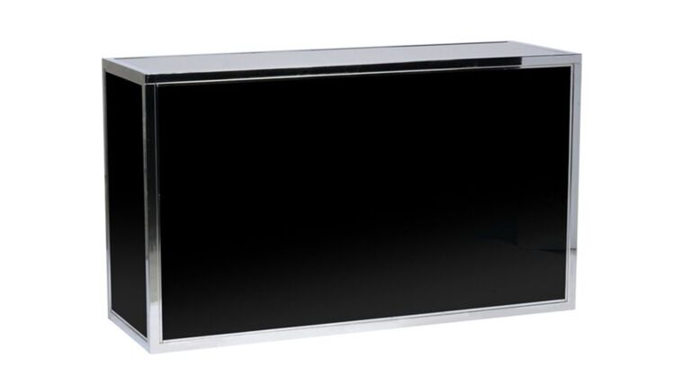 Chrome Soho 6FT Bar Black Plexi Detailz Inc