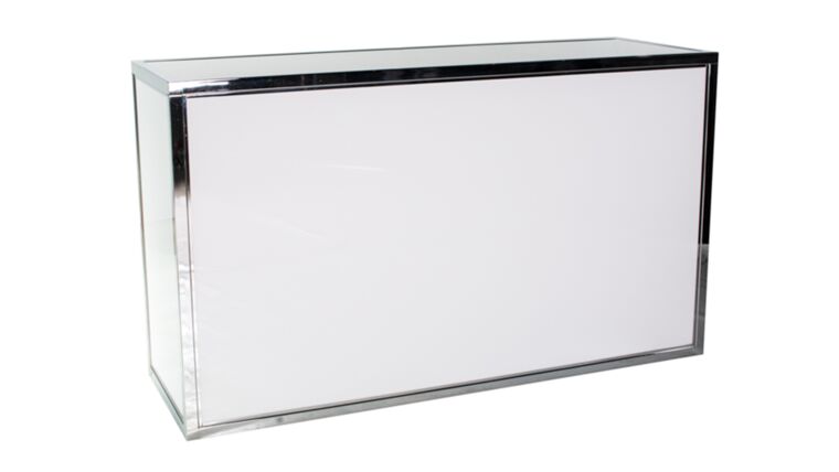 Chrome Soho 6FT Bar White Plexi Detailz Inc