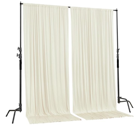 Projector Screen With Stand Backdrop Stand 10Ft Heavy Duty