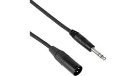 Image of a 1/4 inch TRS to XLR Cable