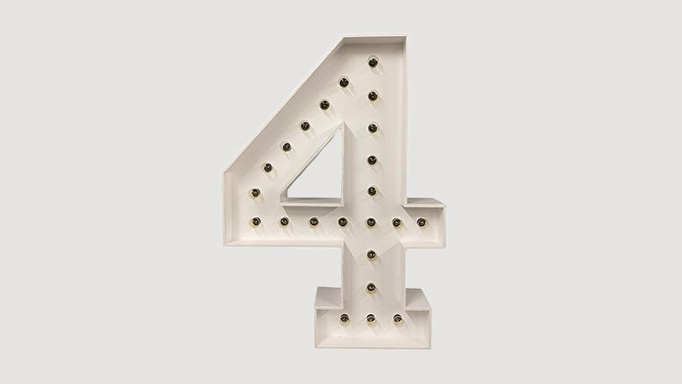 コレクション hysteric gramour  MARQUEE LIGHT Amazon.com: 3FT Light Up Numbers Pre-Cut Frame Giant Marquee