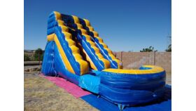 Image of a 15' Arctic Blue Slide Wet or Dry